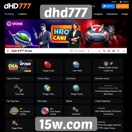 Análise das principais características do site dhd777