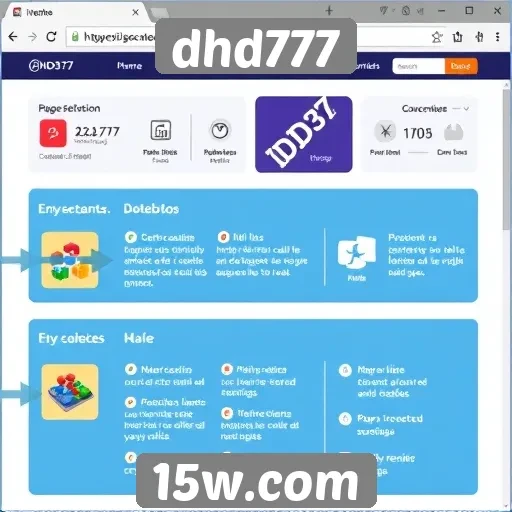 Análise da interface do usuário no site dhd777